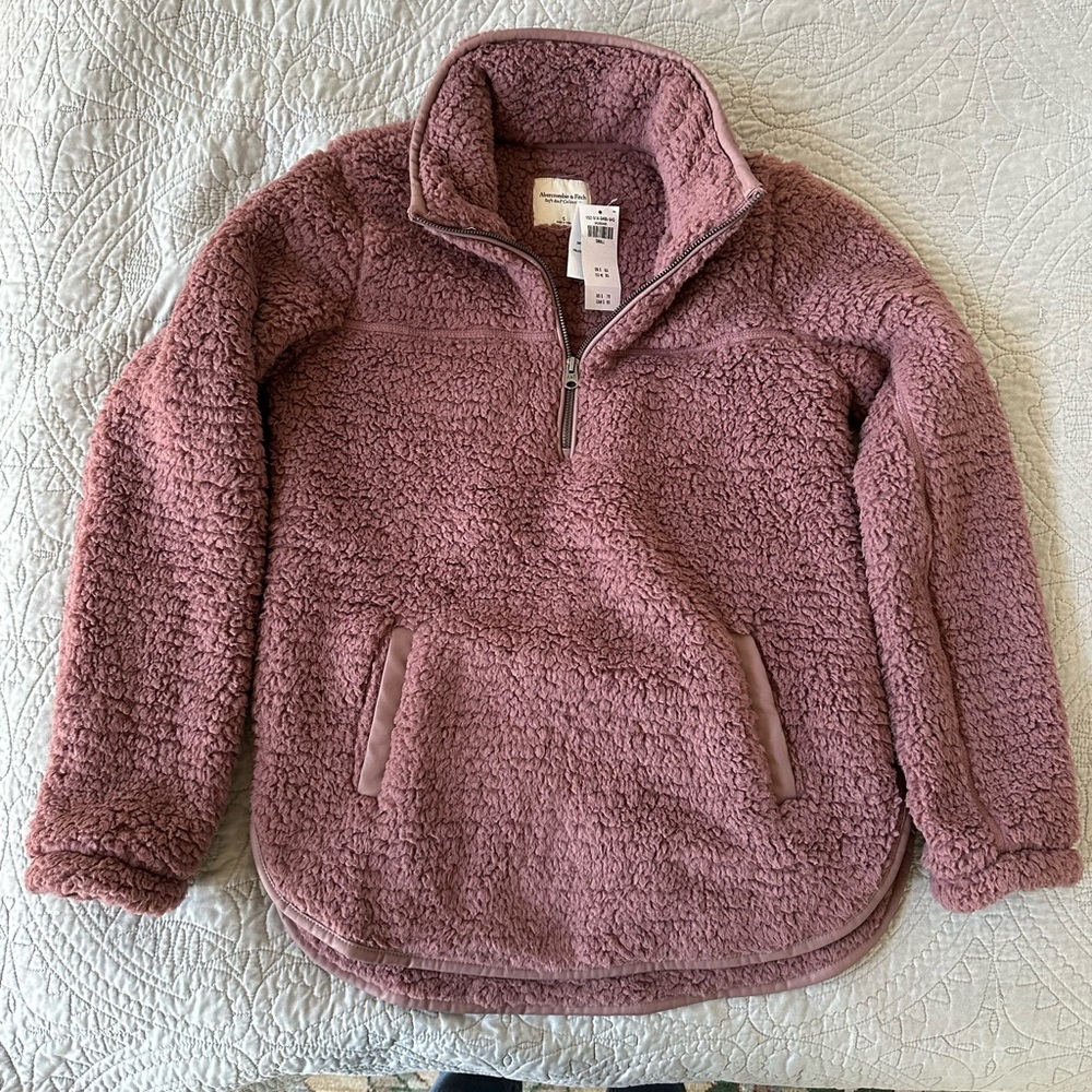 Abercrombie & Fitch Sherpa Pullover